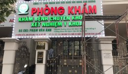 Thi công bảng hiệu phòng khám TPHCM đẹp, độ bền cao