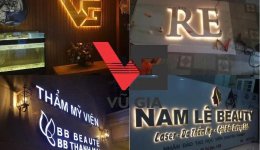 Dịch vụ làm bảng hiệu thẩm mỹ viện TP HCM trọn gói