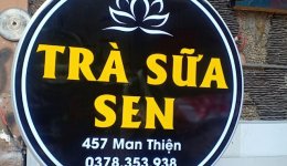 Thiết kế bảng quảng cáo trà sữa đẹp Tân Phú đẹp