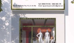 Thiết kế bà thi công biển hiệu shop thời trang TP HCM
