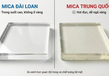Nên chọn Mica Đài Loan hay Trung Quốc khi làm chữ nổi LED?