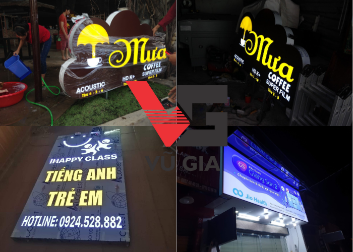 làm hộp đèn bảng hiệu