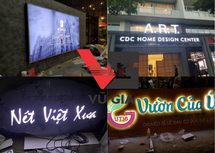 làm hộp đèn bảng hiệu
