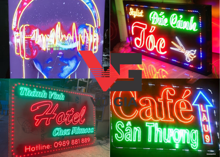 giá bảng hiệu chữ nổi đèn led