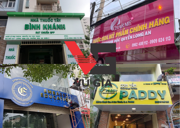 thi công bảng hiệu alu