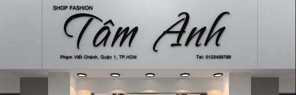 biển hiệu shop thời trang Tp Hcm