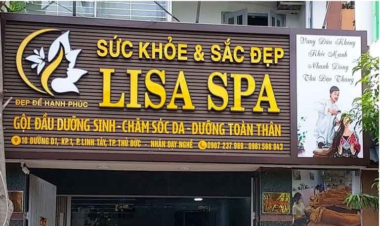 bảng hiệu spa dưỡng sinh Thủ Đức