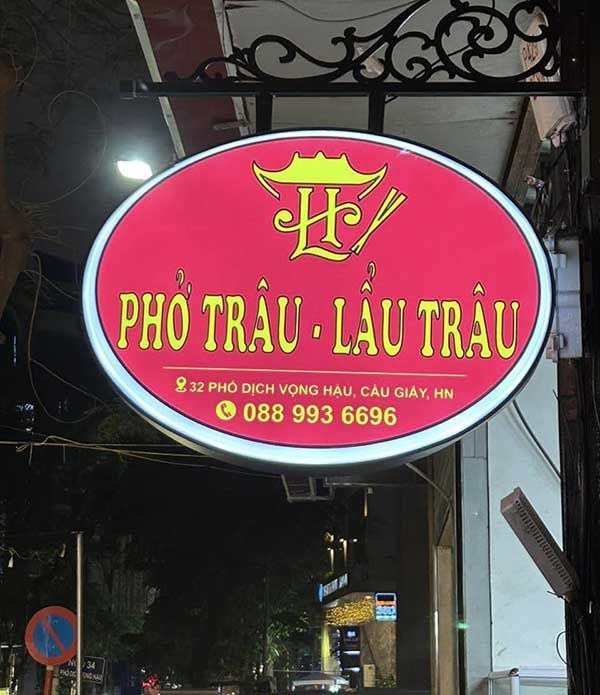 Mẫu biển hiệu quán ăn số 7