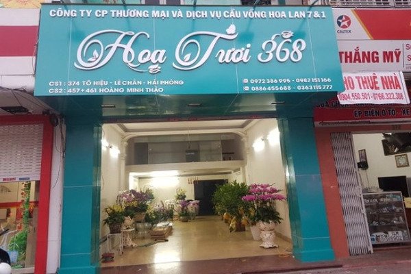 Mẫu biển quảng cáo shop hoa tươi bằng biển Alu