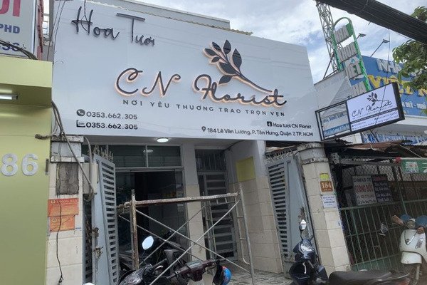 Mẫu biển quảng cáo shop hoa độc đáo