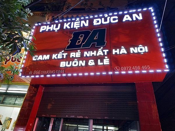 Biển cửa hàng quảng cáo điện thoại chữ nổi sáng đèn