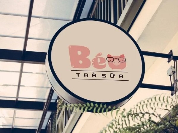 Mẫu biển hiệu cho tiệm trà sữa