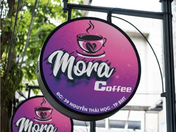 Bảng hiệu hộp đèn cho quán cà phê