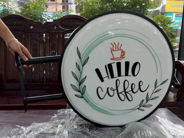 Bảng hiệu hộp đèn hút nổi