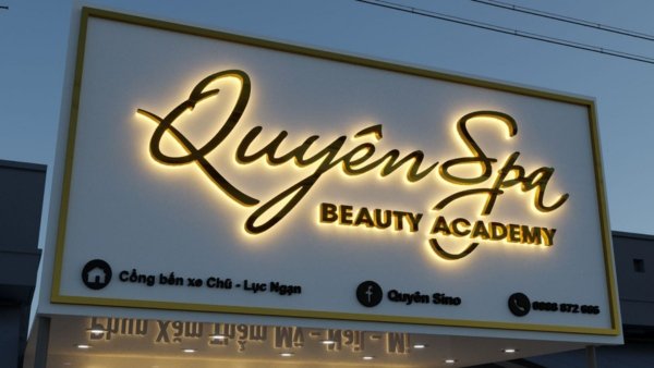 Biển bạt spa được thiết kế dành riêng cho các spa, thẩm mỹ viện