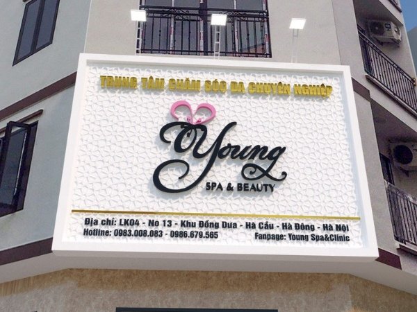 Mẫu biển spa hiện đại, sang trọng