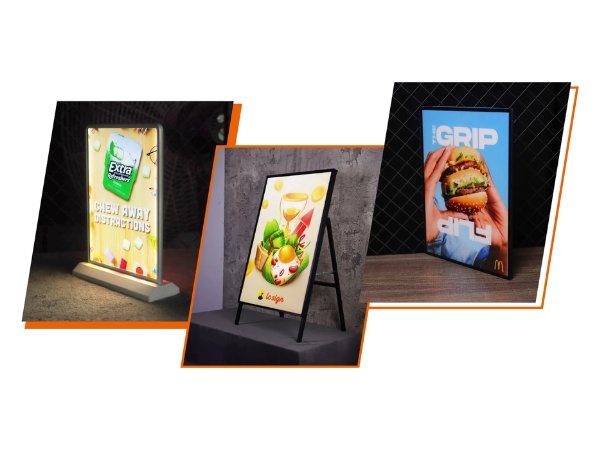 Bảng hiệu đèn led siêu mỏng nhỏ gọn