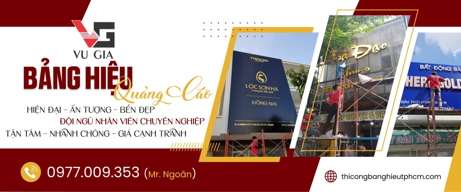 Thi công bảng hiệu quảng cáo