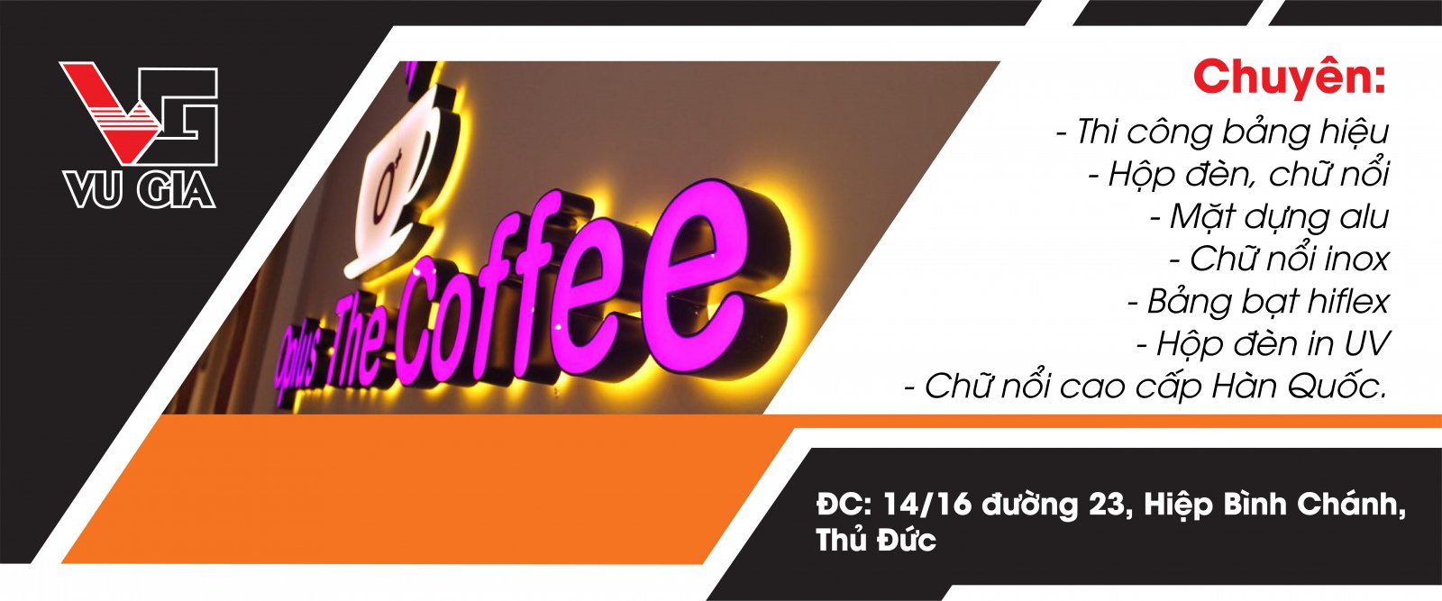 Đơn vị thi công bảng hiệu tp hcm