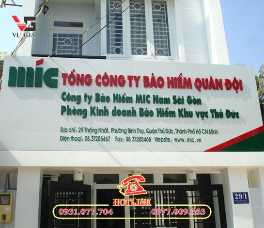 Thiết kế & Thi công bảng biển công ty thủ đức chất lượng cao