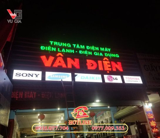Làm bảng hiệu cửa hàng điện nước Thủ Đức giá rẻ, trọn gói