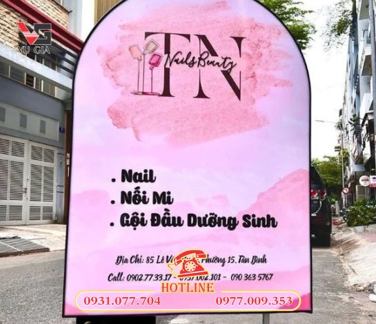 100+ Mẫu biển hiệu quảng cáo đứng đẹp, hộp đèn, biển 2 mặt