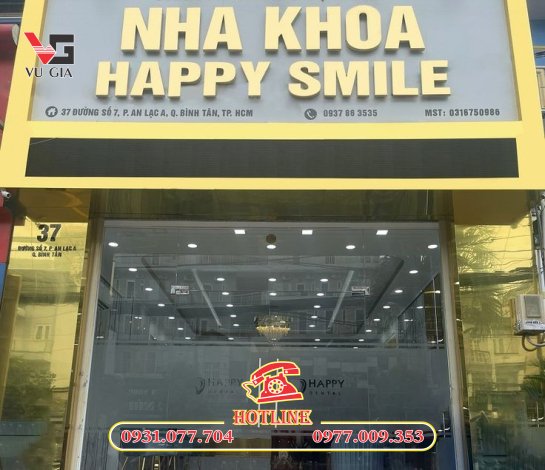 Chuyên thi công bảng hiệu nha khoa TPHCM theo yêu cầu