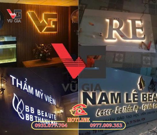 Dịch vụ làm bảng hiệu thẩm mỹ viện TP HCM trọn gói