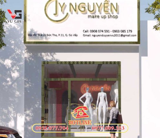 Thiết kế bà thi công biển hiệu shop thời trang TP HCM