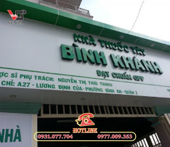 Dịch vụ biển quảng cáo nhà thuốc TP HCM chất lượng, giá hợp lý