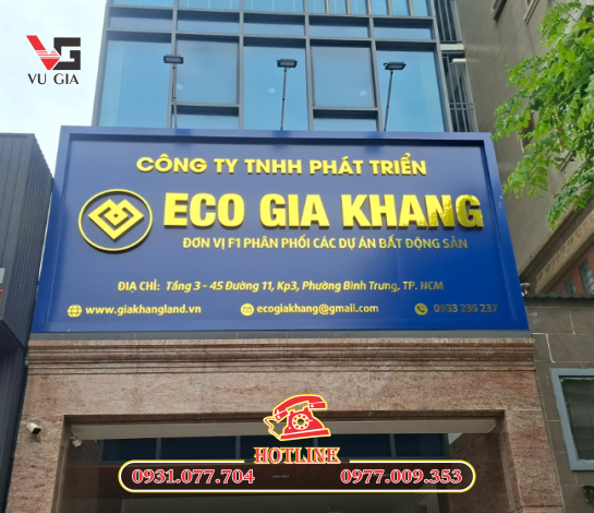 Dịch vụ làm biển hiệu cty Thủ Đức chuyên nghiệp, giá tốt